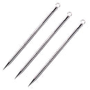 3pcs Blackhead Remover Comedone Acne Pimple Pore Blemish Extractor Needle Tool L
