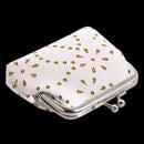 Women Kids Hollow Mini Coin Wallets PU Leather Clip Card Clutch Holder Case