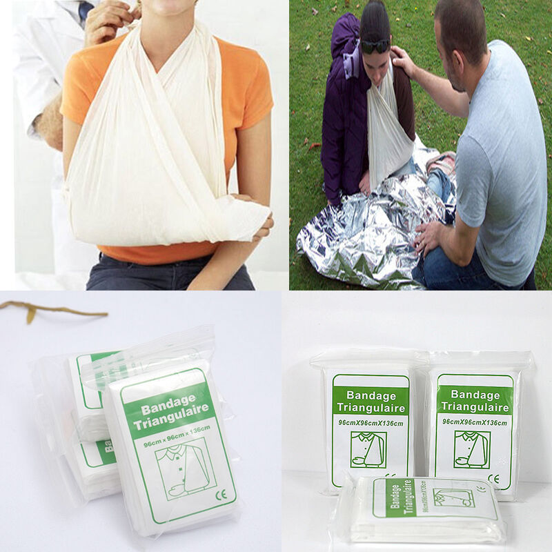 Bandage Triangular First Aid Bandage Fracture Fixation Non Woven-Wr D2F6
