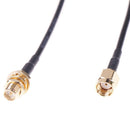 1PC 1m WiFi router antenna extension cable cord RG174 RP-SMA male to female FT