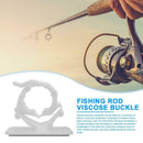 Fishing Rod Buckle Self-adhesive White Clip Lock Wall Mounted Paste Bracket