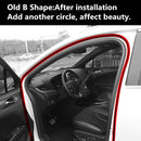 5M Self Adhesive Car Door Seal Strip Rubber Weatherstrip Shape Hood Trunk