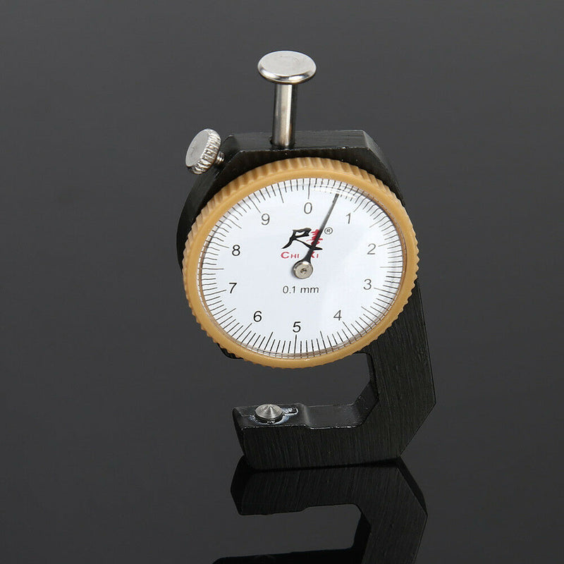 0-10mm 0.1mm Dial Steel Thickness Gauge Meter Tester Caliper (Tip Head)