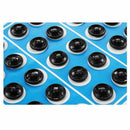 Clothes Sewing 8mm Press Studs Buttons Fastener Black 50 Pcs