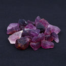 100G Natural Purple Fluorite Quartz Crystal Octahedrons Tumbled Stone Rock