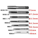 7PCS Metric Taper HSS Mini Hand Screw Thread Tap Cutting Drill Bits Set M3-M12