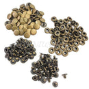 50 Pcs 12mm Metal Buttons Snap Fastener Press Stud Sew On Sewing Fabric Craft
