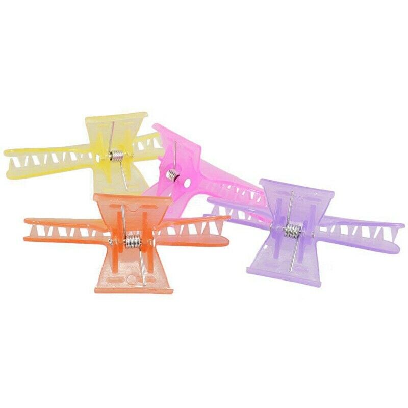 12 pcs Butterfly Salon Hairdressing Hair Clip Color Perm Sectioning Clips H L3D7