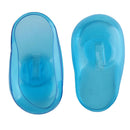 2PCS Blue Clear Silicone Ear Cover Hair Dye Shield Protect Salon Color  A