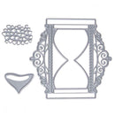 3pcs DIY Sandglass Metal Cutting Dies Stencil Scrapbooking Embossing Craft