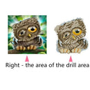 Naughty Owl 5D Diamond Painting Embroidery Cross Stitch Kit Home Room Decor