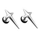 Fashion Unisex Non-allergic Stainless Steel Cross Earrings Ear Studs Jewelry