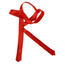 Red Self Tie Style Polyester Necktie Neckwear for Ladies