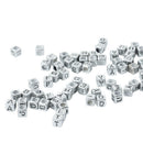 200PCS DIY Alphabet Letter Acrylic Cube Spacer Loose Beads Jewelry Making
