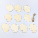 5xWooden Toilet Paper Pendant Hanging Ornament I Love You More Than Toilet Paper