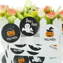60pcs Happy Halloween Pumpkin Paper Stickers DIY Gifts Candy Bags Labels Tags BX
