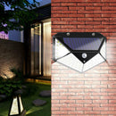 1pc 100LED Solar Motion Sensor Wall Light Waterproof Yard Security Lamp SN9F