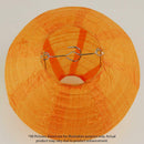 6 inch Round Chinese Paper Lantern DIY Paper Ball Lamp Party Decor (Orange)