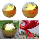 2 Pieces Durable Stainless Steel Gazing Ball, Hollow Ball Mirror Globe Polished
