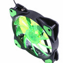 15 Lights LED PC Computer Chassis Fan Case Heatsink Cooler Cooling Fan DC