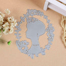 Metal DIY Wreath Woman Cutting Dies Stencils Scrapbook Card Making Craft