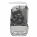3 LED Dynamo Wind Up Flashlight Torch Light Hand Press Camping grey U8N4
