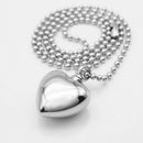 Heart Cremation Pendant Urn Ash Beads Necklace Keepsake Memorial
