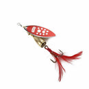 5 Pcs/lot Metal Spinner Fishing Bait Spoon Fishing lure Retail Box Catfish