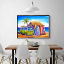 Diamond Painting Kits For Adults, Full Drill Surf Shack Rhinestone Embroide