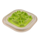 Pet Dog Cat Slow Bowl Feeder Feeding Dish Anti-Choking Bone type Green