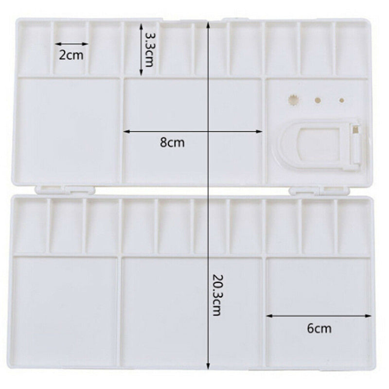 Art Paint Tray Artist Palette Plastic 25 Grids Watercolor  3C