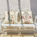 Set of 4 Bohemian Style Decorative Throw Pillow Covers 18 x 18 Inch for Sof G3Q7