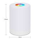 LED Night Light Bedside Table Lamp USB Rechargeable Colorful Dimmer RGB U1P1