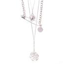 Multi layer Pendant  Metal  Long Chain Necklace Punk Women men Jewelry Gift .3C