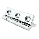 Stainless Marine Boat Pull Deck Hinges Spring Handle Hatch Hardware 50x75 mm