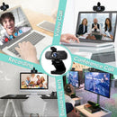 1080P HD 3MP Webcam Auto Focus Microphone USB Web Camera for Live Video
