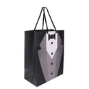 Tuxedo Gift Bags Wedding Present Paper Bags With Handles Black
