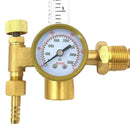 Copper Argon Gas Meter Flow Meter Regulator Gauge External Thread