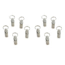 10x Pet ID Tags, Personalized Dog and Cat Tags, Silent, No Noise Collar Tags