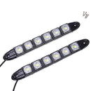 2X 6LED New Car DRL Daytime Running Driving Lamp Steering Turn Signal Light OZ