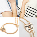 2pcs "Partners in Crime" Bracelet Anklet Friendship Set Best Friends Gift  LUMO