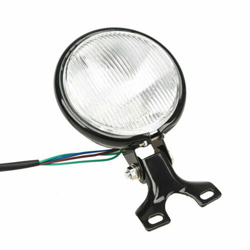 5Inch Motorcycle Retro Round LED Headlight Hi/Lo Beam For Suzuki Kawasaki BX
