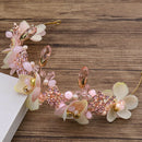 Bridal Handmade Flower Hair Band Hair Accessories European and American Bri B9T8