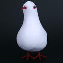 Decorative Dove Artificial Foam Feather White Pigeon Bird Wedding Ornament