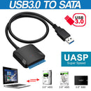 USB 3.0 to 2.5" 3.5" SATA SSD HDD Hard Drive Disk UASP Adapter Cable Converter