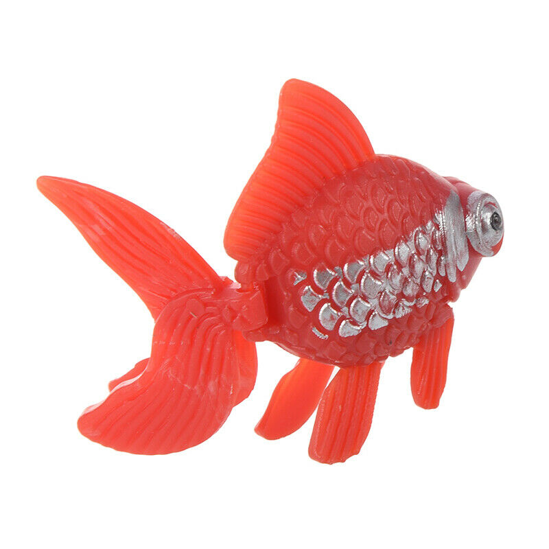 5pcs artificial plastic ornament aquarium fish - goldfish. N4H2
