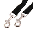 Nylon Double Dual Two Pets Dogs Leash 2 Way Coupler Walk Necklace(Black)