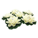 12Pcs Artificial Floating Foam Lotus Flowers,With Water Lily Pad Ornaments,