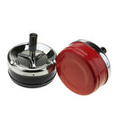 Portable Stainless Steel Round Push Down Ashtray Spinning Cigarette Ash Holder