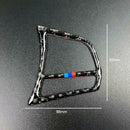 1Pair Carbon Fiber Steering Wheel Button Cover Trim for BMW F20 F21 F30 F32